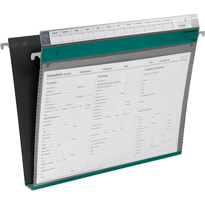 Artikelbild für BOI Patienten-Dokumentations-Hängemappe 2-Ringe PMH2R grün Boden: 2,5 cm, Artikelnummer 666863