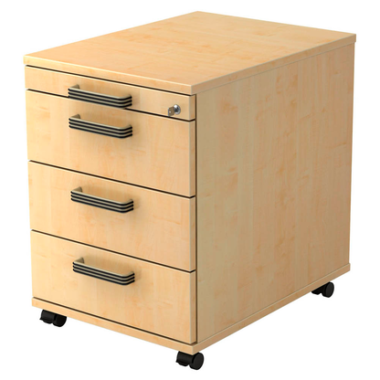 Artikelbild für HAMMERBACHER Solid AC30 Rollcontainer ahorn 4 Auszüge 42,8 x 58,0 x 59,0 cm, Artikelnummer 860092