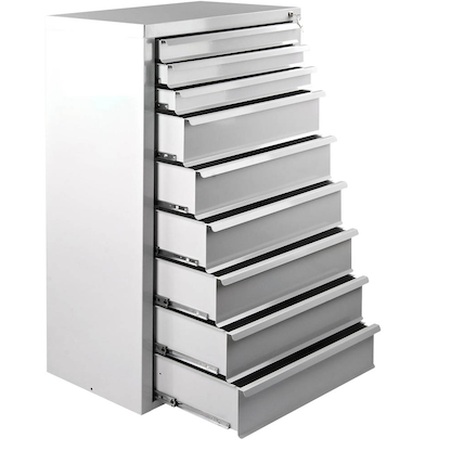 Artikelbild 20 für ADB MAMMUT Schubladenschrank lichtgrau 9 Schubladen 70,0 x 43,5 x 120,0 cm, Artikelnummer 675001