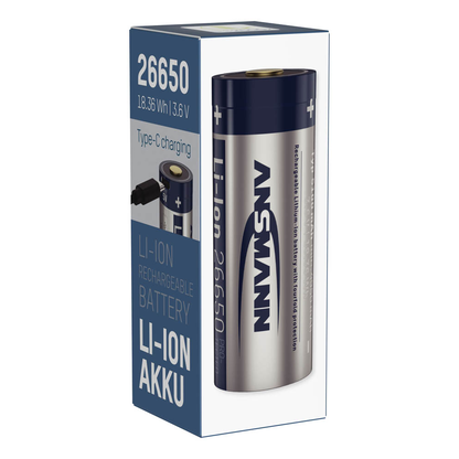 Artikelbild 4 für ANSMANN USB-Akku mit Ladekabel 26650 5100 mAh, Artikelnummer 105906