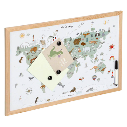 Artikelbild 3 für Zeller Whiteboard Weltkarte 60,0 x 40,0 cm natur, bunt Stahl, Artikelnummer 540129