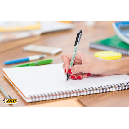 Artikelbild 4 für BIC Kugelschreiber ECOlutions® Clic Stic™ transparent/schwarz, Schreibfarbe: schwarz, 1 St., Artikelnummer 287538