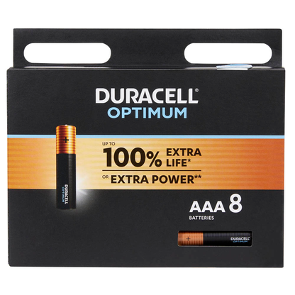 Artikelbild 2 für 8 DURACELL Batterien Optimum Micro AAA 1,5 V, Artikelnummer 105316