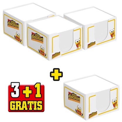 Artikelbild 19 für 3 + 1 GRATIS: 3 office discount Zettelboxen weiß inkl. 700 Notizzettel weiß + GRATIS 1 St., Artikelnummer 176626