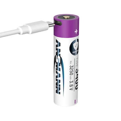 Artikelbild 2 für ANSMANN USB-Akku USB-C 18650 3.400 mAh, Artikelnummer 216117