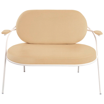 Artikelbild 3 für meet powered by PAPERFLOW 2-Sitzer Sofa SATURNE elfenbein weiß Kunstleder, 1 St., Artikelnummer 231197