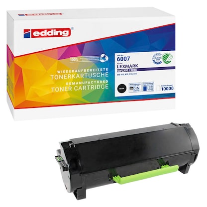 Artikelbild 2 für edding EDD-6007 schwarz Toner kompatibel zu LEXMARK 50F0XA0, Artikelnummer 602944