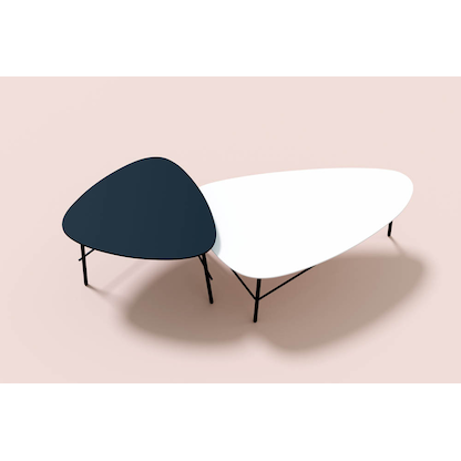 Artikelbild 3 für meet powered by PAPERFLOW LAZY Beistelltisch weiß 93,0 x 50,0 x 40,0 cm, Artikelnummer 300511