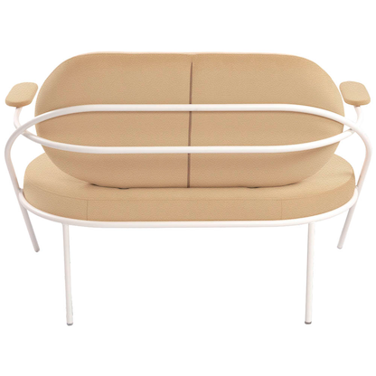 Artikelbild 4 für meet powered by PAPERFLOW 2-Sitzer Sofa SATURNE elfenbein weiß Kunstleder, 1 St., Artikelnummer 231197