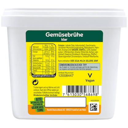 Artikelbild 3 für Maggi® Gemüsebrühe 900,0 g, Artikelnummer 691026