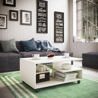 Artikelbild 5 für VCM my home Stango Couchtisch weiß 80,0 x 50,0 x 40,0 cm, Artikelnummer 390937