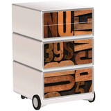 Artikelbild 1 für PAPERFLOW easyBox Industrial Rollcontainer weiß, bunt 4 Auszüge 39,0 x 43,6 x 64,2 cm, Artikelnummer 214959