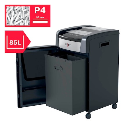 Artikelbild 8 für Rexel XP422+ Aktenvernichter mit Partikelschnitt P-4, 4 x 35 mm, bis 22 Blatt, grau, Artikelnummer 255842