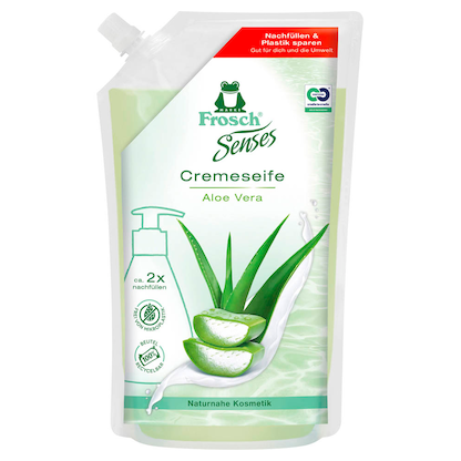 Artikelbild für Frosch® Senses Aloe Vera Flüssigseife Nachfüllpackung 500 ml, Artikelnummer 484426