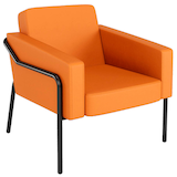 Artikelbild 1 für medso powered by PAPERFLOW Sessel MEDSO L orange schwarz Kunstleder, 1 St., Artikelnummer 522637