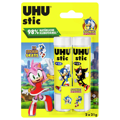 Artikelbild für 2 UHU Sonic Klebestifte 2x 21,0 g, Artikelnummer 548919