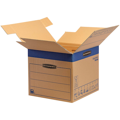 Artikelbild 2 für 5 Bankers Box Umzugskartons SmoothMove FastFold 47,0 x 48,0 x 41,2 cm, Artikelnummer 539043
