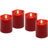 Artikelbild 1 für 4 goobay LED-Kerzen rot, Artikelnummer 725469
