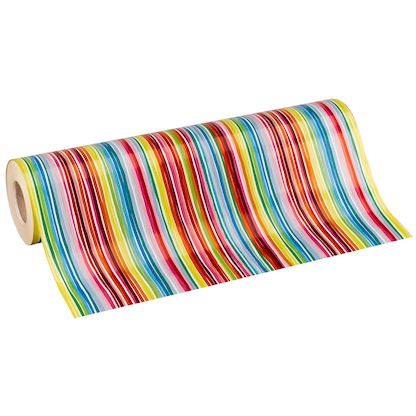 Artikelbild 13 für JUNG SCHÖNER VERPACKEN Geschenkpapier Louisdor Streifen mehrfarbig, 20,0 m, Artikelnummer 388991