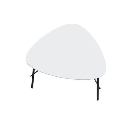 Artikelbild für meet powered by PAPERFLOW LAZY Beistelltisch weiß 60,5 x 50,0 x 45,0 cm, Artikelnummer 300503