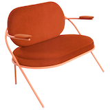 Artikelbild 1 für meet powered by PAPERFLOW 2-Sitzer Sofa SATURNE rost rosa Kunstleder, 1 St., Artikelnummer 231397