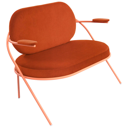 Artikelbild für meet powered by PAPERFLOW 2-Sitzer Sofa SATURNE rost rosa Kunstleder, 1 St., Artikelnummer 231397