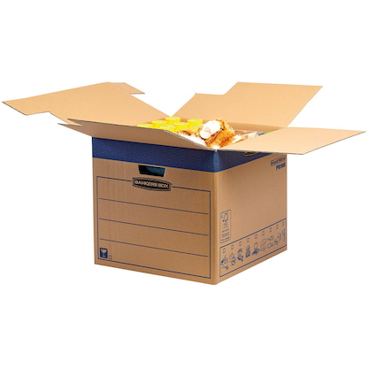 Artikelbild für 5 Bankers Box Umzugskartons SmoothMove FastFold 47,0 x 48,0 x 41,2 cm, Artikelnummer 539043