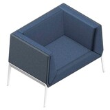 Artikelbild 1 für Quadrifoglio Besuchersessel Accord blau, grau weiß Stoff, 1 St., Artikelnummer 462111