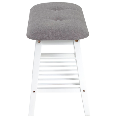 Artikelbild 6 für HAKU Möbel Schuhbank 18339 weiß, grau Stoff 60,0 cm, Artikelnummer 462661