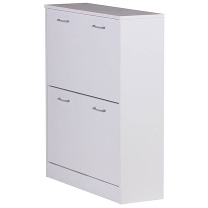 Artikelbild 4 für WOHNLING Schuhschrank, WL1.347 weiß 2 Fachböden 75,0 x 24,0 x 87,0 cm, Artikelnummer 904674