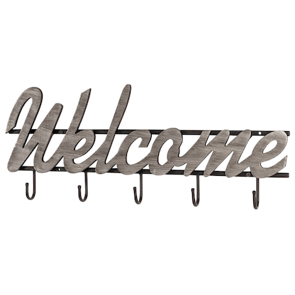 Artikelbild 7 für HAKU Möbel Wandgarderobe 17718 silber Metall 5 Haken 60,0 x 24,0 cm, Artikelnummer 965562