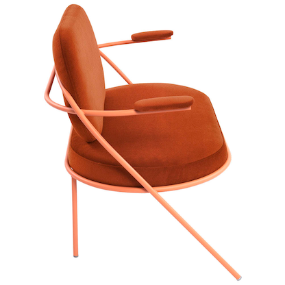 Artikelbild 4 für meet powered by PAPERFLOW 2-Sitzer Sofa SATURNE rost rosa Kunstleder, 1 St., Artikelnummer 231397