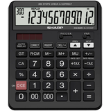 Artikelbild 1 für SHARP EL-CC12GP Taschenrechner schwarz, Artikelnummer 385159