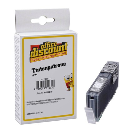 Artikelbild 7 für office discount grau Druckerpatrone kompatibel zu Canon CLI-551 XL GY, Artikelnummer 115329