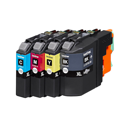 Artikelbild 2 für brother LC-127XLBK/C/M/Y schwarz, cyan, magenta, gelb Druckerpatronen, 4er-Set, Artikelnummer 245431