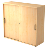 Artikelbild 1 für HAMMERBACHER Schiebetürenschrank 1753S, V1753S/3/3/SG ahorn 2 Fachböden 120,0 x 40,0 x 110,0 cm, Artikelnummer 859912