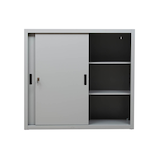 Artikelbild 1 für Gürkan Schiebetürenschrank, 100277 lichtgrau 2 Fachböden 120,0 x 45,0 x 109,0 cm, Artikelnummer 563128