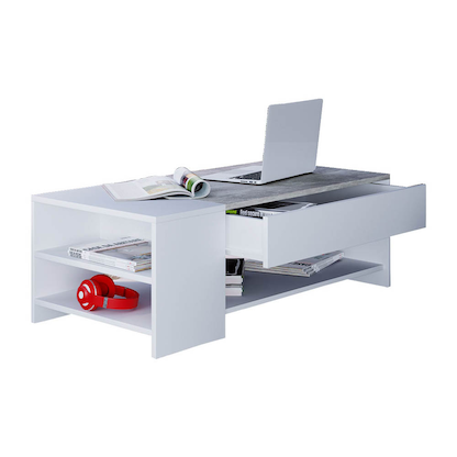 Artikelbild 2 für VCM my home Tindus Couchtisch Betonoptik 100,0 x 50,0 x 35,0 cm, Artikelnummer 389413