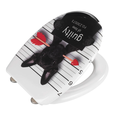 Artikelbild 6 für WENKO WC-Sitz mit Absenkautomatik Guilty Dog weiß, Artikelnummer 666187