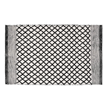 Artikelbild 1 für WENKO Badematte Tara schwarz, weiß 50,0 x 80,0 cm, Artikelnummer 809891