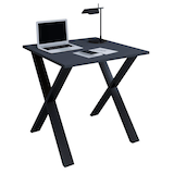 Artikelbild 1 für VCM my office Lona Schreibtisch anthrazit quadratisch, X-Fuß-Gestell schwarz 80,0 x 80,0 cm, Artikelnummer 268259