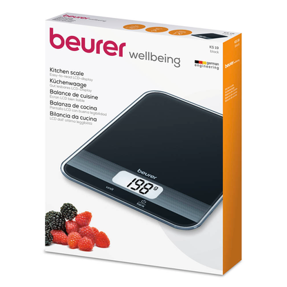 Artikelbild 2 für beurer Küchenwaage KS 19 schwarz für max. 5,0 kg, Artikelnummer 946376