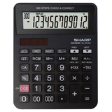 Artikelbild 1 für SHARP EL-CC12D Taschenrechner schwarz, Artikelnummer 385249
