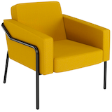 Artikelbild 1 für medso powered by PAPERFLOW Sessel MEDSO L gelb schwarz Kunststoff, 1 St., Artikelnummer 522668