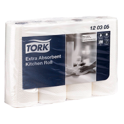 Artikelbild 2 für TORK Küchenrollen Premium 3-lagig, 4 Rollen, Artikelnummer 411033