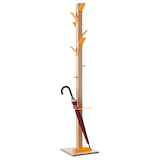 Artikelbild 1 für PAPERFLOW Kleiderständer easyCloth Wood Range Modell A PECPP.05 orange Holz 8 Haken 32,0 x 178,0 cm, Artikelnummer 533450