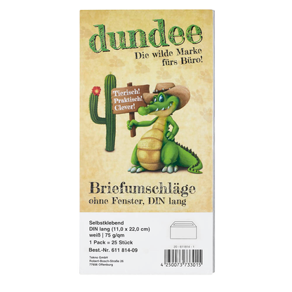 Artikelbild 2 für dundee Briefumschläge DIN lang ohne Fenster weiß selbstklebend 25 St., Artikelnummer 611814