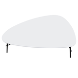 Artikelbild 1 für meet powered by PAPERFLOW LAZY Beistelltisch weiß 93,0 x 50,0 x 40,0 cm, Artikelnummer 300511