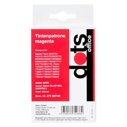 Artikelbild 6 für dots magenta Druckerpatrone kompatibel zu Canon CLI-571 XL M, Artikelnummer 575587