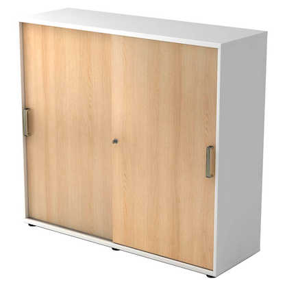 Artikelbild 10 für HAMMERBACHER Schiebetürenschrank 1753S, V1753S/W/E/SG weiß, eiche 2 Fachböden 120,0 x 40,0 x 110,0 cm, Artikelnummer 859823